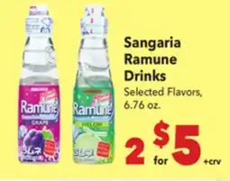 Vallarta Supermarkets Sangaria Ramune Drinks offer