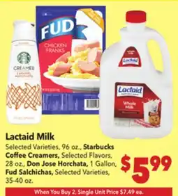 Vallarta Supermarkets Lactaid Milk offer
