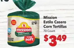 Vallarta Supermarkets Mission Estilo Casero Corn Tortillas offer
