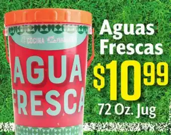 Vallarta Supermarkets Aguas Frescas offer