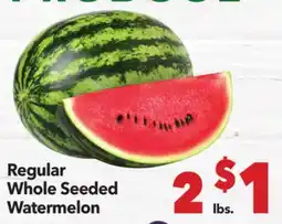 Vallarta Supermarkets Regular Whole Seeded Watermelon offer