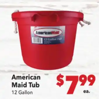 Vallarta Supermarkets American Maid Tub offer