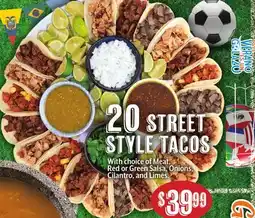 Vallarta Supermarkets 20 STREET STYLE TACOS offer