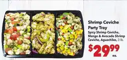 Vallarta Supermarkets Shrimp Ceviche Party Tray offer