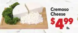 Vallarta Supermarkets Cremoso Cheese offer