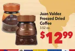 Vallarta Supermarkets Juan Valdez Freezed Dried Coffee offer