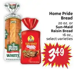 Foodmaxx Home Pride Bread 20 oz. or Sun·maid Raisin Bread 16 oz offer