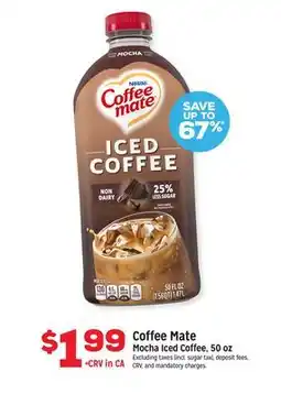 Grocery Outlet Coffee Mate Mocha Iced Coffee offer