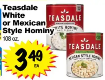 Superior Grocers Teasdale White or Mexican Style Hominy offer
