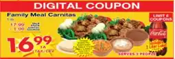 Superior Grocers Family Meal Carnitas offer
