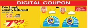 Superior Grocers Tide Simply Laundry Detergent offer