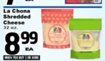 Superior Grocers La Chona Shredded Cheese offer