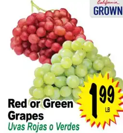 Superior Grocers Red or Green Grapes offer