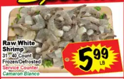 Superior Grocers Raw White Shrimp offer