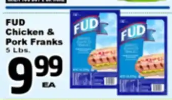 Superior Grocers FUD Chicken & Pork Franks offer