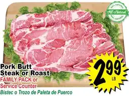 Superior Grocers Pork Butt Steak or Roast offer