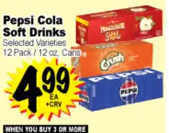 Superior Grocers Pepsi Cola Soft Drinks offer