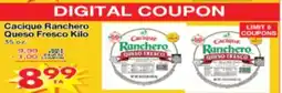 Superior Grocers Cacique Ranchero Queso Fresco Kilo offer