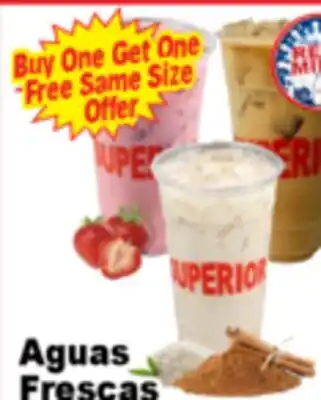 Superior Grocers Aguas Frescas offer