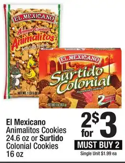 Super King Markets El Mexicano Animalitos Cookies 24.6 oz or Surtido Colonial Cookies 16 oz offer