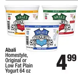 Super King Markets Abali Homestyle Original or Low Fat Plain Yogurt offer