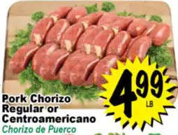 Superior Grocers Pork Chorizo Regular or Centroamericano offer