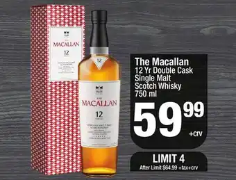 Super King Markets The Macallan 12 Yr Double Cask Single Malt Scotch Whisky offer