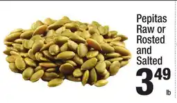 Super King Markets Pepitas Raw or Rosted and Salted offer