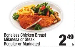 Super King Markets Boneless Chicken Breast Milanesa or Steak Regular or Marinated offer
