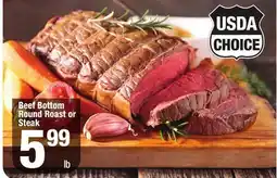 Super King Markets Beef Bottom Round Roast or Steak offer