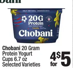 Super King Markets Chobani 20 Gram Protein Yogurt Cups offer