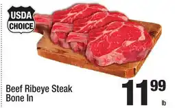 Super King Markets Beef Ribeye Steak Bone In offer