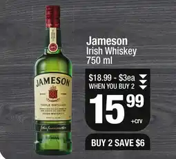 Super King Markets Jameson Irish Whiskey offer