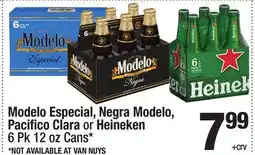 Super King Markets Modelo Especial, Negra Modelo, Pacifico Clara or Heineken offer