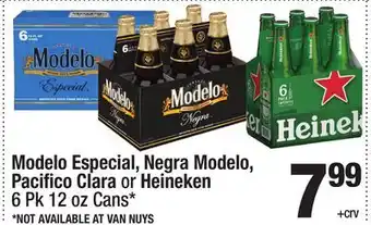 Super King Markets Modelo Especial, Negra Modelo, Pacifico Clara or Heineken offer