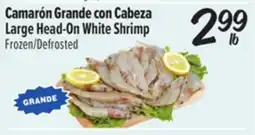 El Super Fresh Large Head-On White Shrimp offer