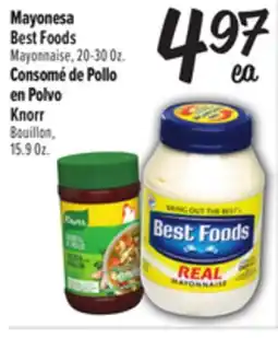 El Super Fresh Mayonesa Best Foods, Mayonaise, 20-30 Oz. Consomé de Pollo en Polvo Knorr offer