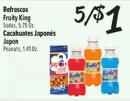 El Super Fresh Fruity King Sodas, Sodas, 5.75 Oz. Japon Peanuts, 1.41 Oz offer