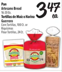 El Super Fresh Pan Artesano Bread 16-20 Oz. Tortillas de Maíz o Harina Guerrero offer