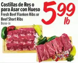 El Super Fresh Fresh Beef Flanken Ribs or Beef Short Ribs offer