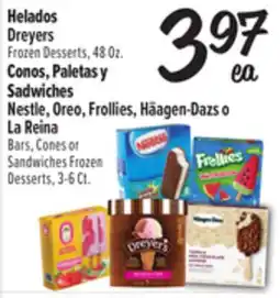 El Super Fresh Helados Dreyers Conos, Paletas y Sandwiches offer