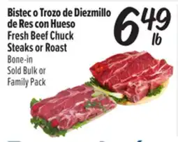 El Super Fresh Fresh Beef Chuck Steaks or Roast offer