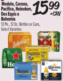 El Super Modelo, Corona, Pacifico, Heineken, Dos Equis o Bohemia offer