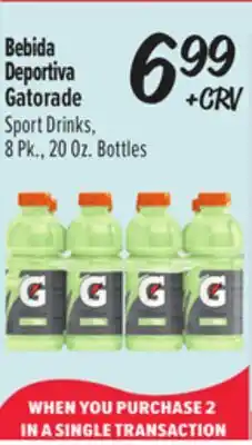 El Super Sport Drinks offer