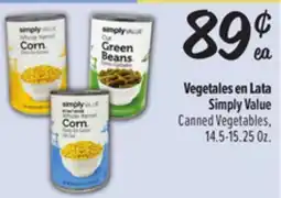 El Super Simply Value Canned Vegetables offer
