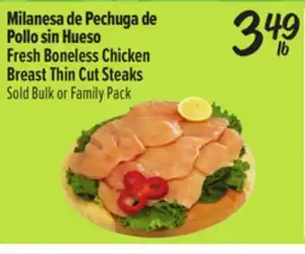 El Super Fresh Boneless Chicken Breast Thin Cut Steaks offer