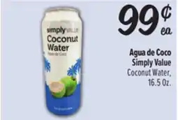 El Super Simply Value Coconut Water offer
