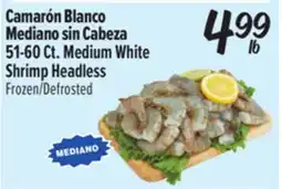 El Super 51-60 Ct. Medium White Shrimp Headless offer