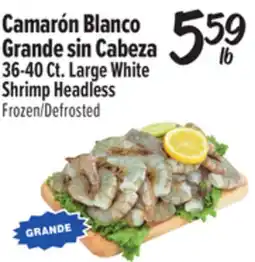 El Super Large White Shrimp Headless offer