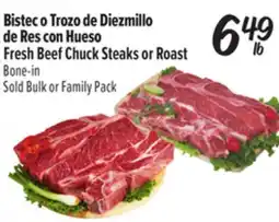 El Super Fresh Beef Chuck Steaks or Roast offer